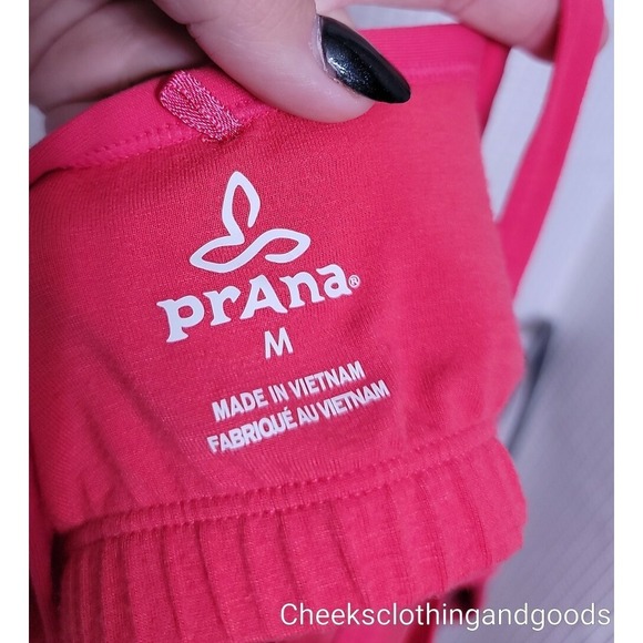 Prana Cora Azalea Feather Dress Women's size MEDIUM Pink Racerback - Picture 7 of 8